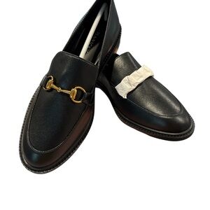 Women’s Zany-V Black Leather Loafers‎ size 7.5M